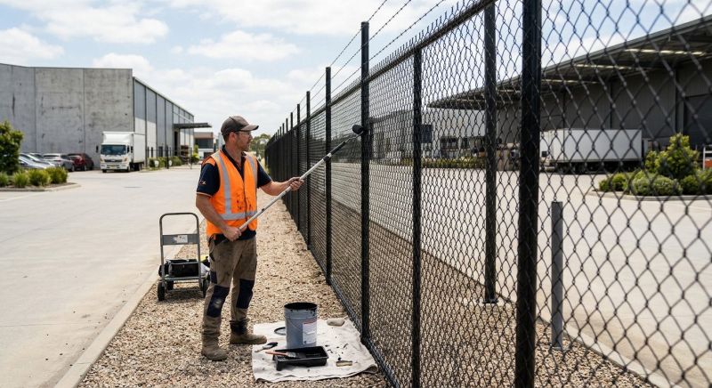 Commercial Fence Painting in Littleton, CO