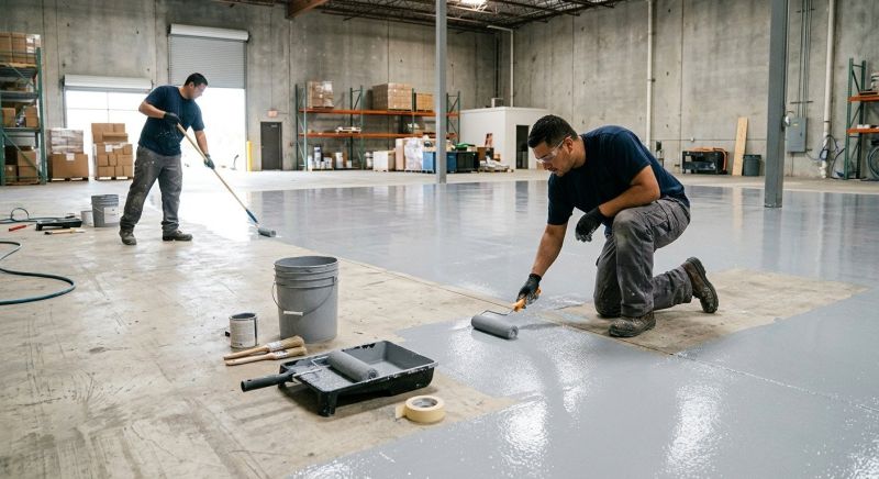 Business Floor Painting in Weatherford, TX