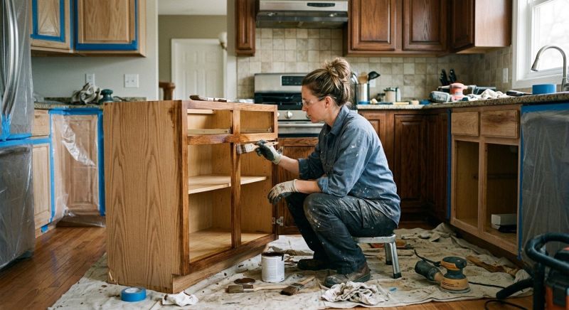 Cabinet Staining Service in Bloomington, IN