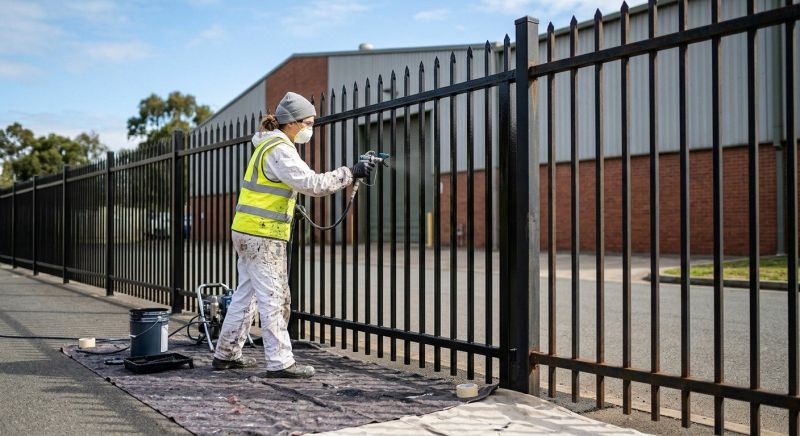 Commercial Fence Painting in Chandler, AZ