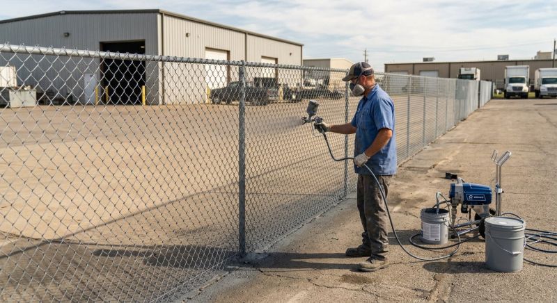 Commercial Fence Painting in Chandler, AZ