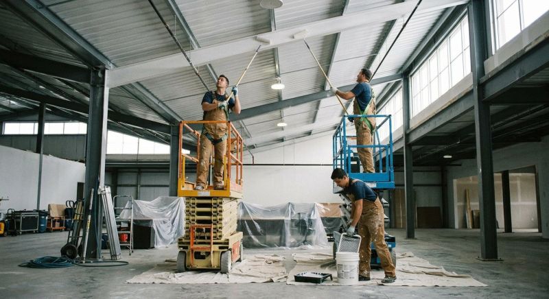 Retail Ceiling Painting in Loveland, CO